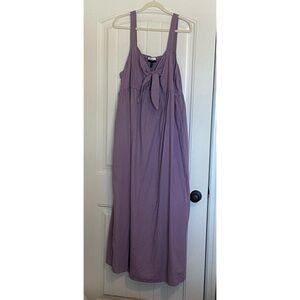 COPY - Eloquii Elements Purple Maxi peep hole tank dress